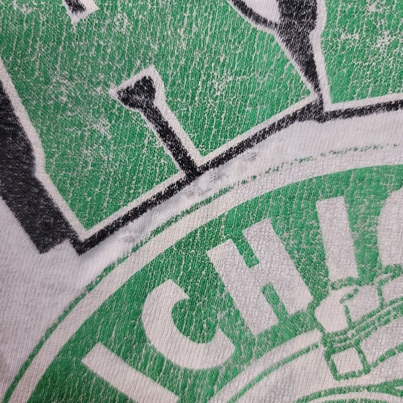 Vintage 90s Michigan State Spartans AOP Shirt Size XL All Over Print Made in USA - Picture 12 of 13